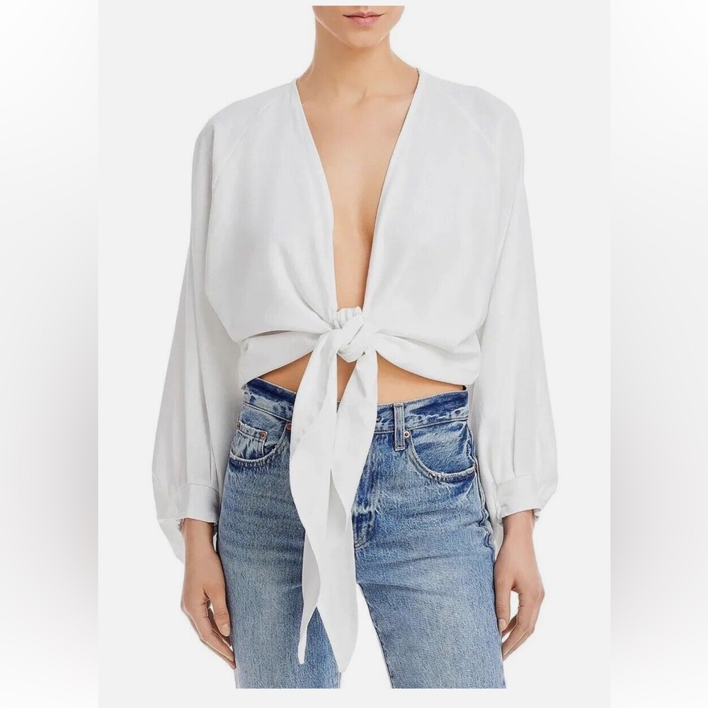 Just Bee Queen Adri linen top